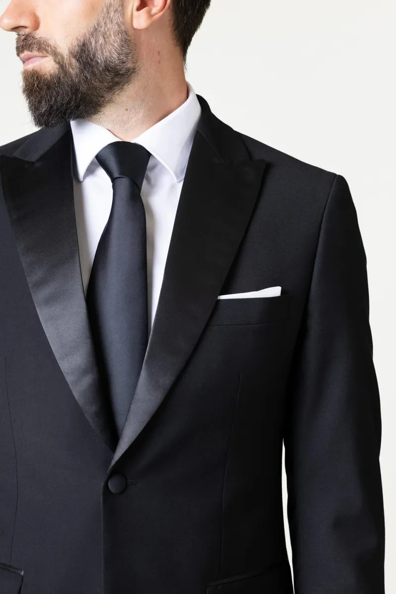 Costumul de Ceremonie Negru din Lână 52 - imagine 3