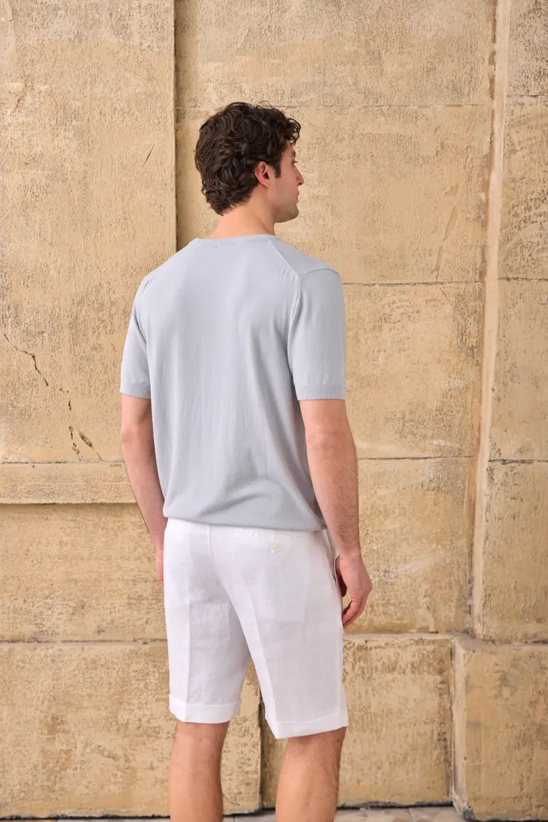 Tricou Gri din Bumbac L - imagine 2