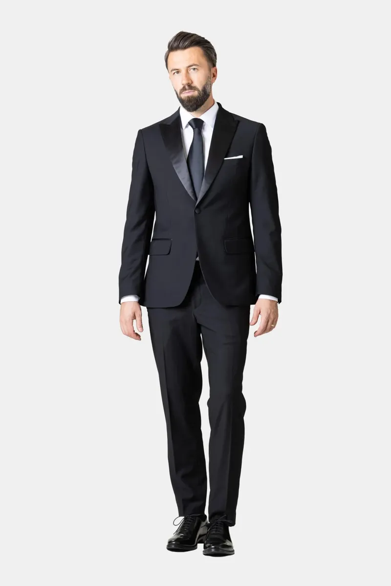 Costumul de Ceremonie Negru din Lână 58